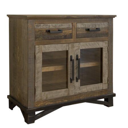 Loft Brown 2 Drawers 2 Doors Server in Brown - Image 2