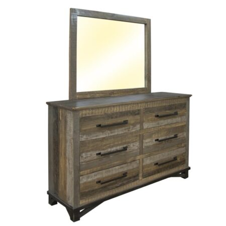 Loft Brown 6 Drawer Dresser in Brown - Image 3