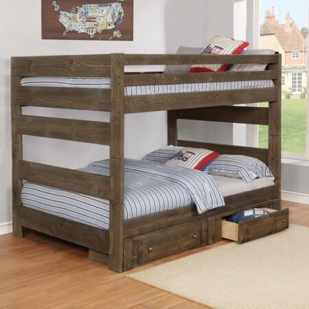 Wrangle Hill Gun Smoke Full/Full Bunk Bed