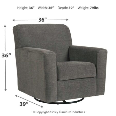 Alcona - Swivel Glider Accent Chair - Image 4