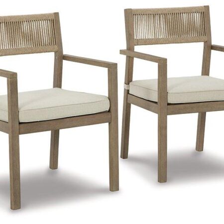 Aria Plains Arm Chair with Cushion (Set of 2) - Image 2