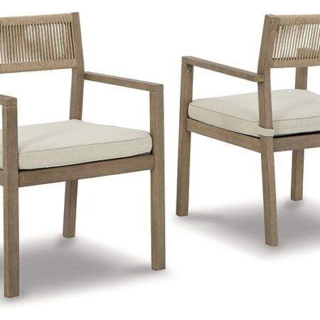 Aria Plains Arm Chair with Cushion (Set of 2) - Image 3
