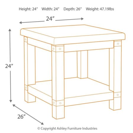 Carynhurst - Rectangular End Table - Image 8