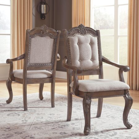 Charmond - Dining Uph Arm Chair (2/cn) - Image 2