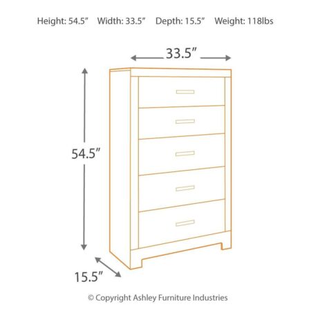 Culverbach - Five Drawer Chest - Image 5
