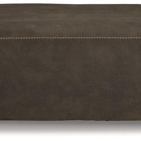 Allena Gunmetal Oversized Accent Ottoman - Image 3
