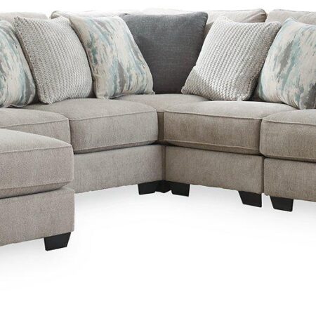 Ardsley Pewter 5-Piece Sectional with Chaise image