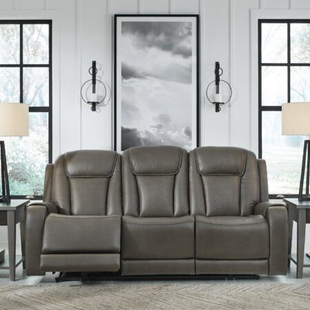 Card Player Smoke Power Reclining Sofa - Image 7