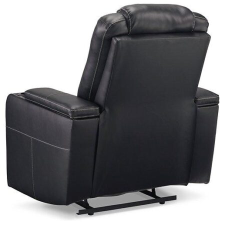 Center Point Black Recliner - Image 6