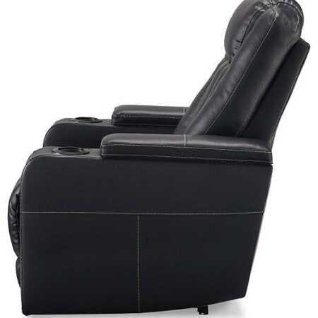 Center Point Black Recliner - Image 7