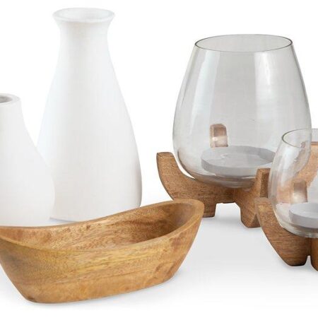 Colleigh White/Brown Accessory Set (Set of 5) image