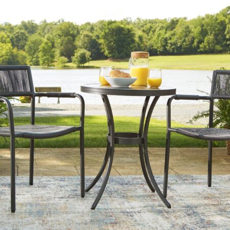 Crystal Breeze Gray 3-Piece Table and Chair Set - Image 8
