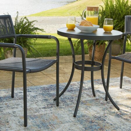 Crystal Breeze Gray 3-Piece Table and Chair Set - Image 10