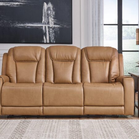 Card Player Cappuccino Power Reclining Sofa - Image 2