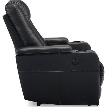 Center Point Black Recliner - Image 5