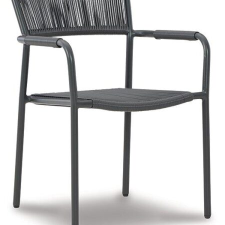 Crystal Breeze Gray 3-Piece Table and Chair Set - Image 3