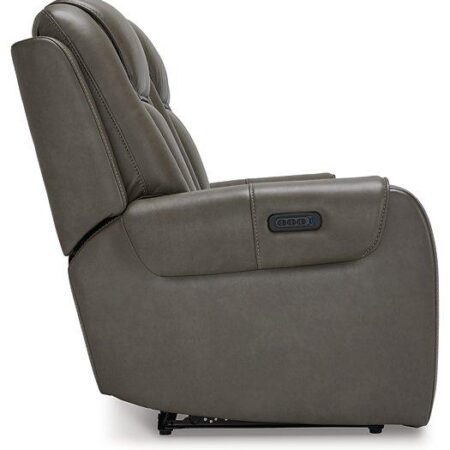 Card Player Smoke Power Reclining Sofa - Image 5