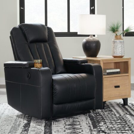 Center Point Black Recliner - Image 8