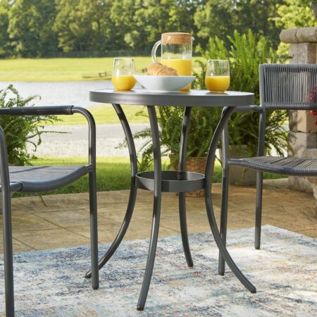 Crystal Breeze Gray 3-Piece Table and Chair Set - Image 9