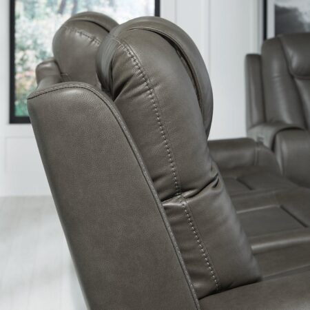 Card Player Smoke Power Reclining Sofa - Image 9