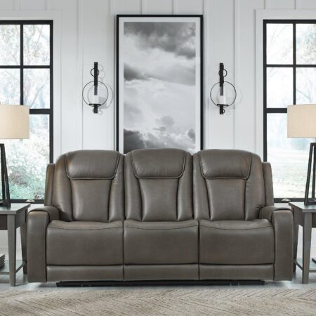 Card Player Smoke Power Reclining Sofa - Image 2
