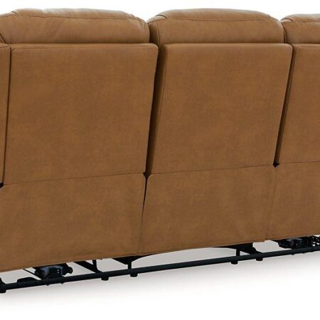 Card Player Cappuccino Power Reclining Sofa - Image 5