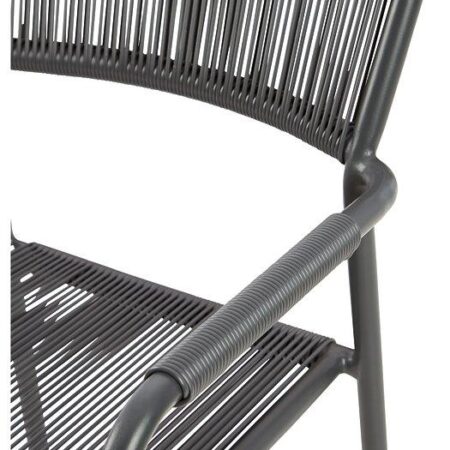 Crystal Breeze Gray 3-Piece Table and Chair Set - Image 7