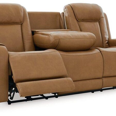 Card Player Cappuccino Power Reclining Sofa image