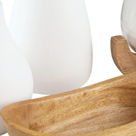 Colleigh White/Brown Accessory Set (Set of 5) - Image 3