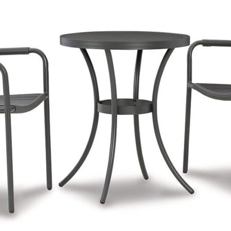 Crystal Breeze Gray 3-Piece Table and Chair Set image