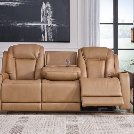Card Player Cappuccino Power Reclining Sofa - Image 6