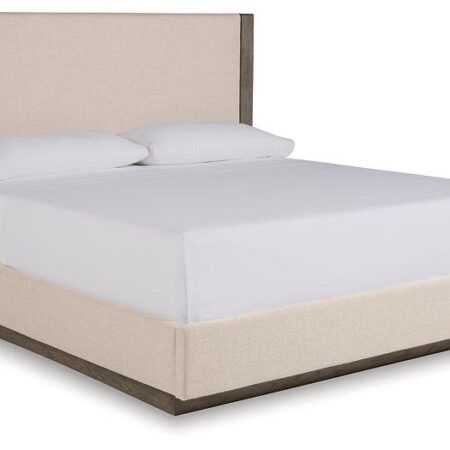 Anibecca Weathered Gray California King Upholstered Bed image