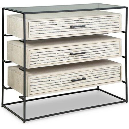 Crewridge Black/Cream Accent Cabinet image