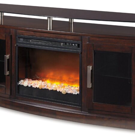 Chanceen 60" TV Stand with Electric Fireplace image