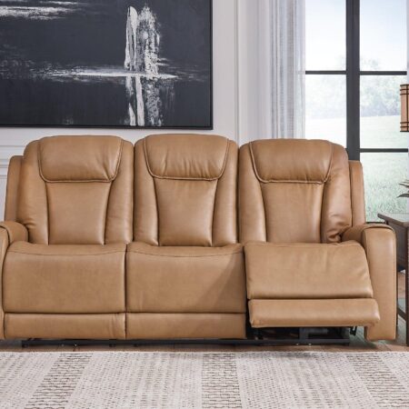 Card Player Cappuccino Power Reclining Sofa - Image 7