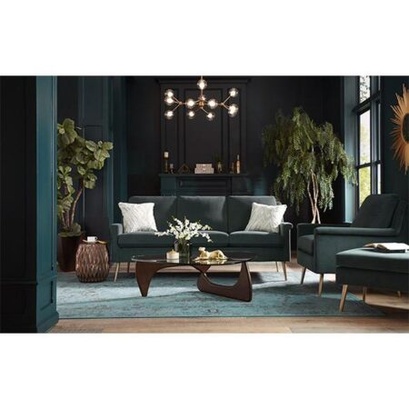 DACEY COLLECTION LEATHER STATIONARY SOFA- S11BNLU - Image 3