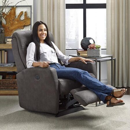COSTILLA LEATHER SWIVEL GLIDER RECLINER- 2A35LV - Image 4