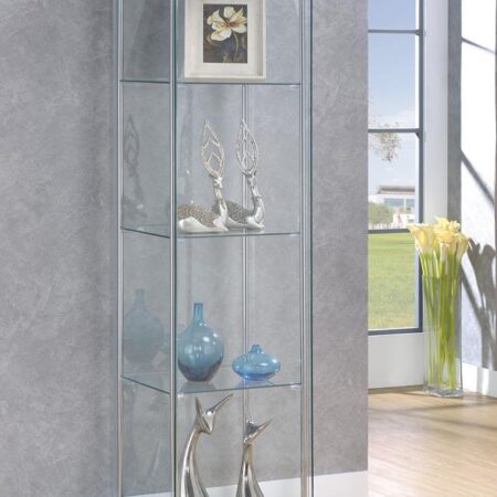 Cappuccino Curio Cabinet with Four Shelves image