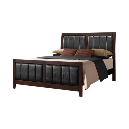 Carlton Transitional Cappuccino California King Bed - Image 3