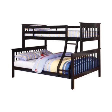 Chapman Transitional Black Twin-over-Full Bunk Bed - Image 2