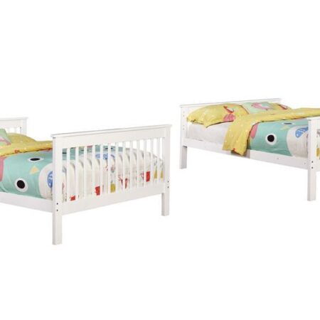 Chapman Traditional White Full-over-Full Bunk Bed - Image 3