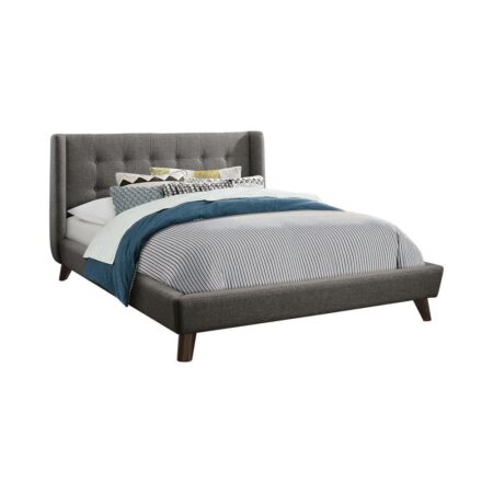 Carrington Grey Upholstered Queen Bed - Image 2