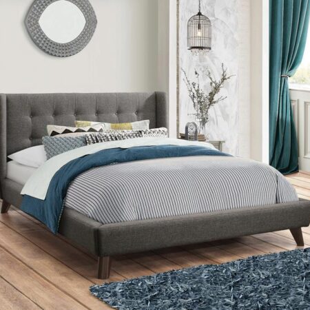 Carrington Grey Upholstered Queen Bed image