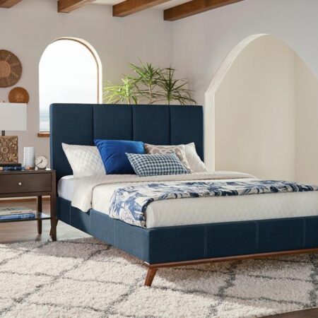 Charity Blue Upholstered King Bed - Image 2