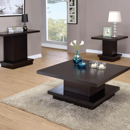 Cappuccino Wood Top Sofa Table - Image 2