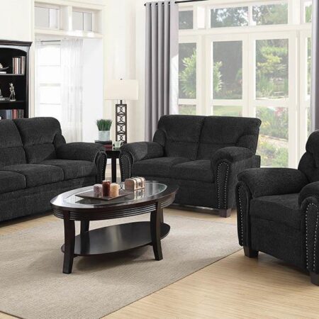 Clemintine Grey Three-Piece Living Room Set image