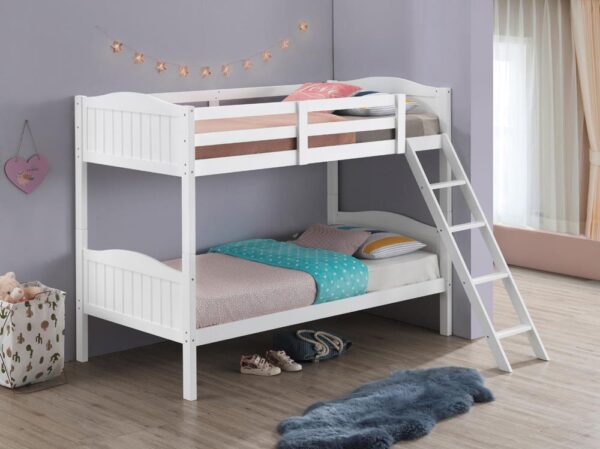 405053WHT TWIN/TWIN BUNK BED image