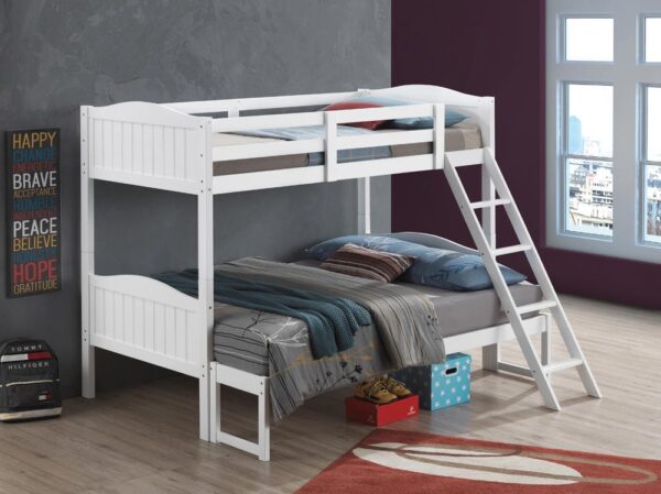 405054WHT TWIN/FULL BUNK BED image