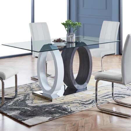5 Piece Dining Room Set (D1628DT+D915DC-WHT) image