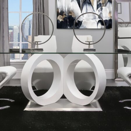 5 Piece Dining Room Set (D9002DT+D9002DC-WHT) image